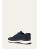 John Lobb Men's Laced Stream Leather and Nylon Sneakers - 2