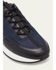 John Lobb Men's Laced Stream Leather and Nylon Sneakers - 3