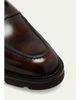 John Lobb Men's Lopez Apron-Toe Leather Penny Loafers - 5