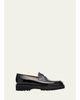 John Lobb Men's Lopez Leather Penny Loafers - 1