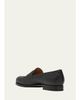 John Lobb Men's Lopez Soft Grained Leather Penny Loafers - 2