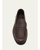 John Lobb Men's Pace Grained Leather Penny Loafers - 3