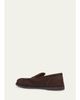 John Lobb Men's Pace Nubuck Penny Loafers - 4