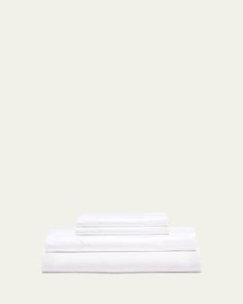 John Robshaw Stitched White King Sheet Set