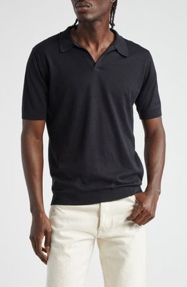 John Smedley John Smedley Men's Noah Johnny Collar Sweater Polo