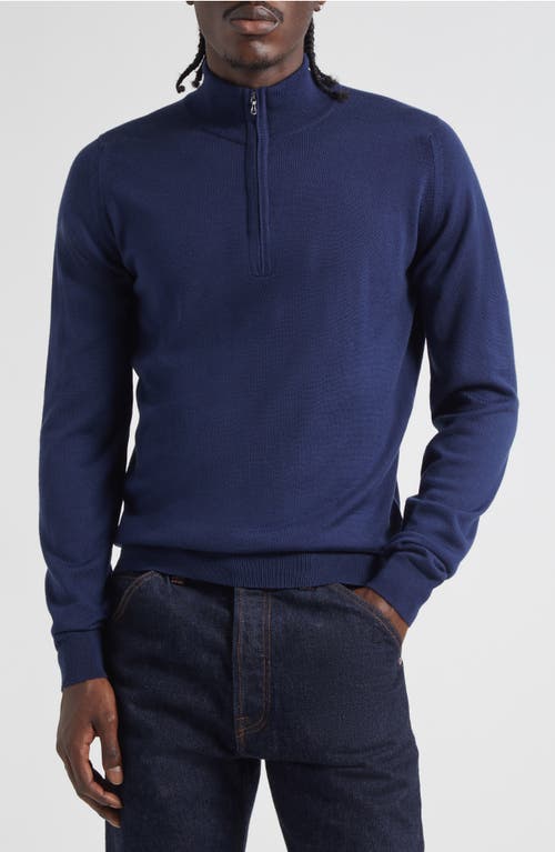 John Smedley John Smedley Men's Tapton Half Zip Merino Wool Sweater