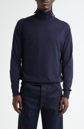 John Smedley John Smedley Richard Turtleneck Merino Wool Sweater