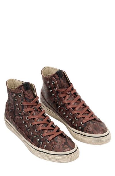 John Varvatos John Varvatos 315 Vulc Studded Leather Mid Top Sneaker