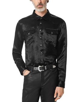 John Varvatos John Varvatos Benton Western Pocket Shirt
