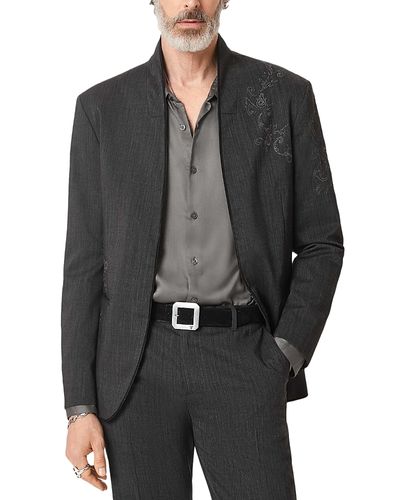 John Varvatos John Varvatos Bissell Regular Fit Floral Graphic Jacket
