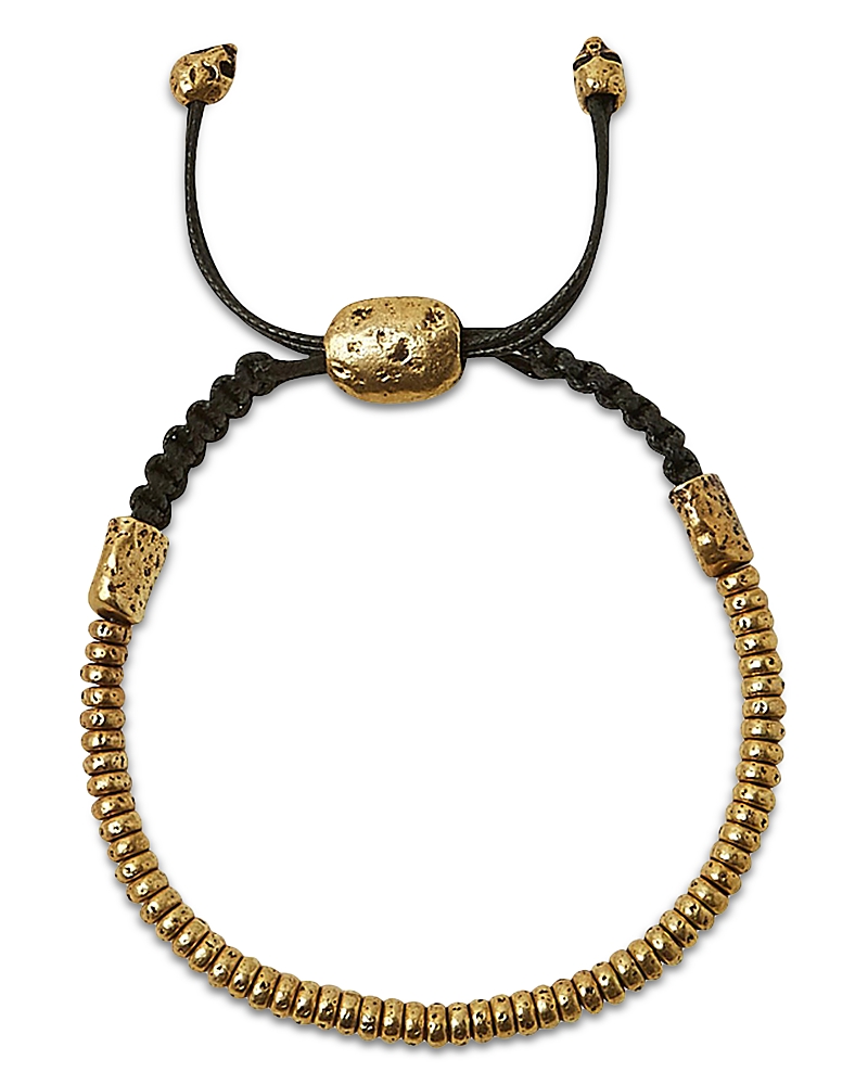 John Varvatos John Varvatos Collection Men's Brass Simitbrass Beaded Bolo Bracelet