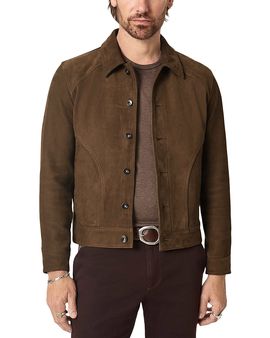 John Varvatos John Varvatos Douglas Seamed Leather Jacket