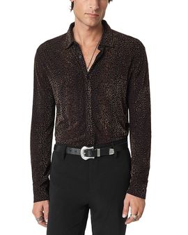 John Varvatos John Varvatos Finchley Leopard Print Shirt