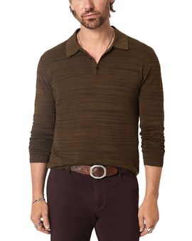 John Varvatos John Varvatos Hughs Marl Stitch Cotton Polo Shirt