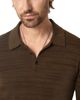 John Varvatos John Varvatos Hughs Marl Stitch Cotton Polo Shirt - 5