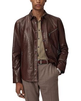 John Varvatos John Varvatos Kadd Leather Shirt