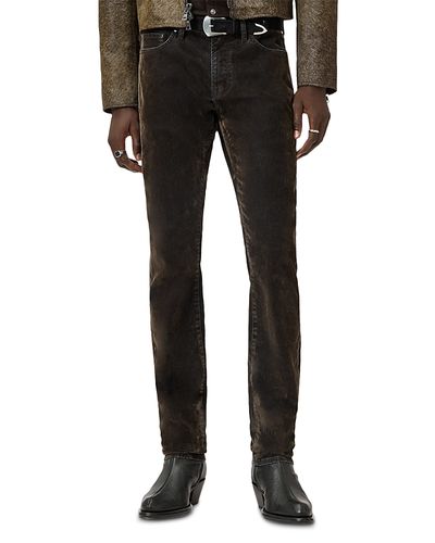 John Varvatos John Varvatos Luca Slim Fit Jeans in Dark Brown