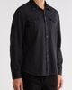 John Varvatos John Varvatos Marshall Studded Coated Cotton Denim Snap-Up Western Shirt - 3