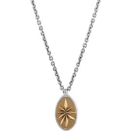 John Varvatos John Varvatos Men's Artisan Sterling Silver & Brass Pendant Necklace