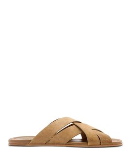 John Varvatos John Varvatos Men's Merida Suede Slide Sandals