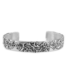 John Varvatos John Varvatos Men's Sterling Silver Gothic Design Cuff Bracelet