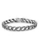 John Varvatos John Varvatos Men's Sterling Silver Gothic Textured Curb Link Bracelet - 1