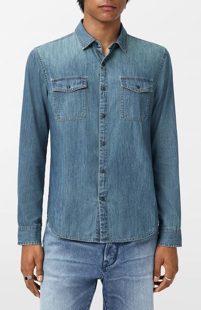John Varvatos John Varvatos Otto Denim Snap-Up Western Shirt
