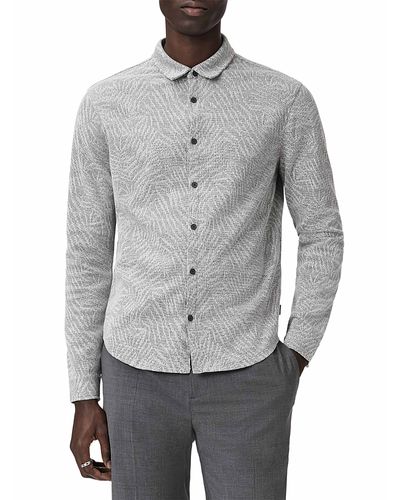 John Varvatos John Varvatos Paladino Jacquard Leaves Shirt