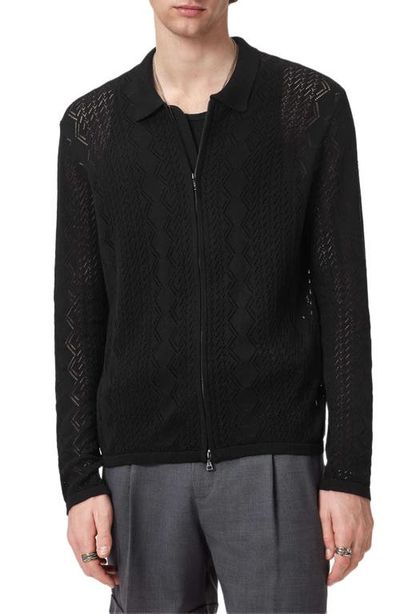 John Varvatos John Varvatos Pietro Organic Cotton Zip Cardigan