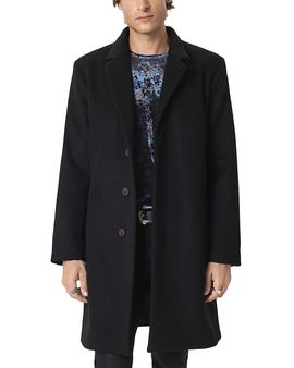 John Varvatos John Varvatos Rhett Hidden Placket Wool Coat