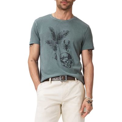 John Varvatos John Varvatos Skull & Scorpion Embroidered Organic Cotton T-Shirt