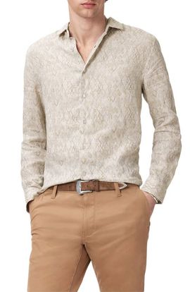 John Varvatos John Varvatos Thompsom Linen Button-Up Shirt