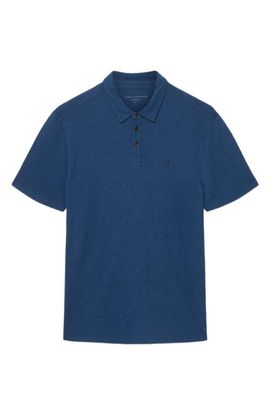 John Varvatos John Varvatos Victor Embroidered Peace Sign Organic Cotton Slub Polo