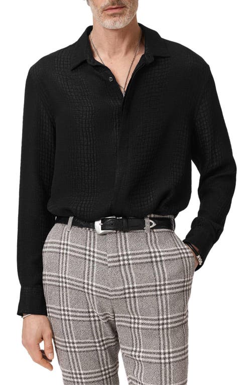 John Varvatos John Varvatos Vito Silk Jacquard Button-Up Shirt