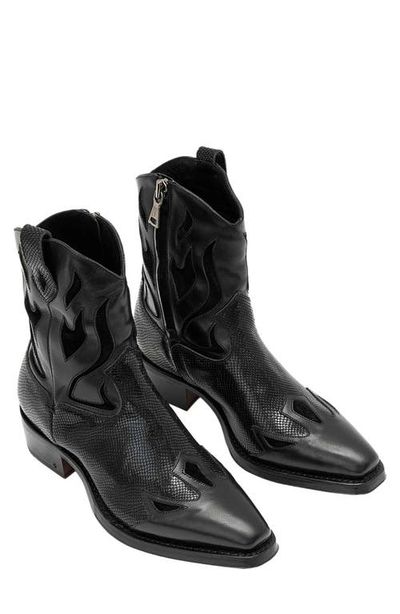 John Varvatos John Varvatos Walker Leather Western Boot