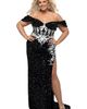 Johnathan Kayne for Sydney's Closet Johnathan Kayne for Sydney's Closet Fitted Sequin & Lace Venom Evening Gown - 1