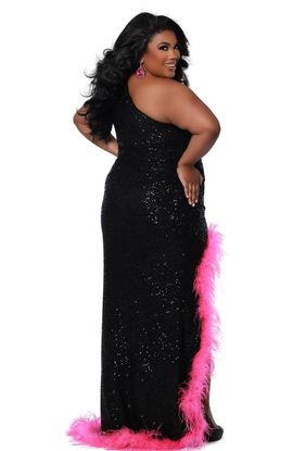 Johnathan Kayne for Sydney's Closet Johnathan Kayne for Sydney's Closet One Shoudler Sequin Plus Size Gown