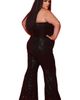 Johnathan Kayne for Sydney's Closet Johnathan Kayne for Sydney's Closet Three-Piece Bell Bottom Plus Size Suit - 3