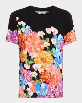 Johnny Was Janie Floral-Print Crewneck T-Shirt