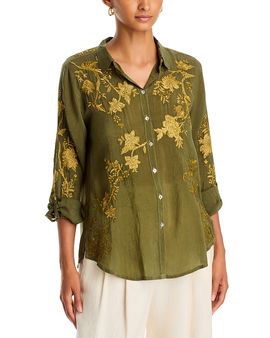 Johnny Was Johnny Was Amyle Rayana Embroidered Floral Shirt