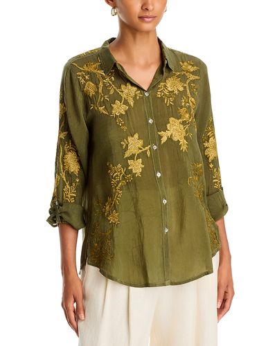 Johnny Was Johnny Was Amyle Rayana Embroidered Floral Shirt