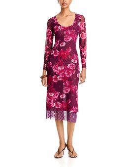 Johnny Was Johnny Was Aurorya Mesh Midi Dress