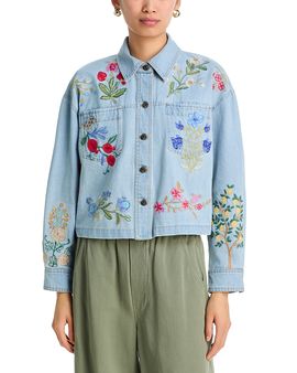 Johnny Was Johnny Was Beatrix Cropped Denim Jacket