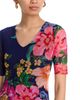 Johnny Was Johnny Was Elbow Sleeve V Neck Mesh Midi Dress - 3