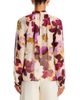 Johnny Was Johnny Was Geovana Keyhole Mockneck Floral Silk Blouse - 3