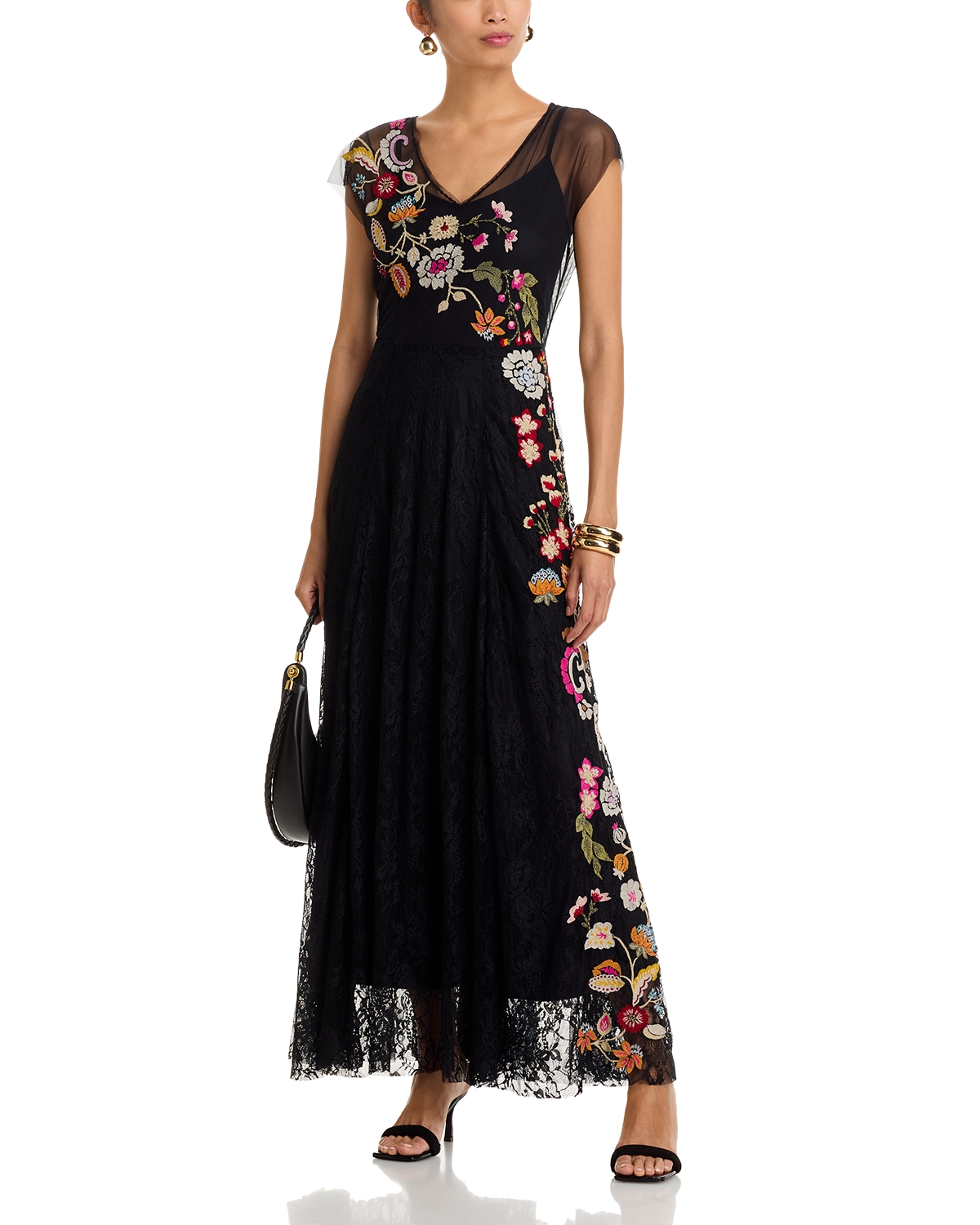slim fit dress slacks Johnny Was Dacie Handkerchief Knit Dress – Judees main image 0