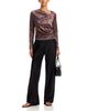 Johnny Was Johnny Was Stretch Velvet Asymmetric Top - 2