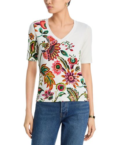 Johnny Was Johnny Was The Janie Favorite V Neck Elbow Sleeve Tee