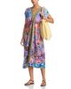 Johnny Was Johnny Was V Neck Kaftan Dress Cover Up - 2