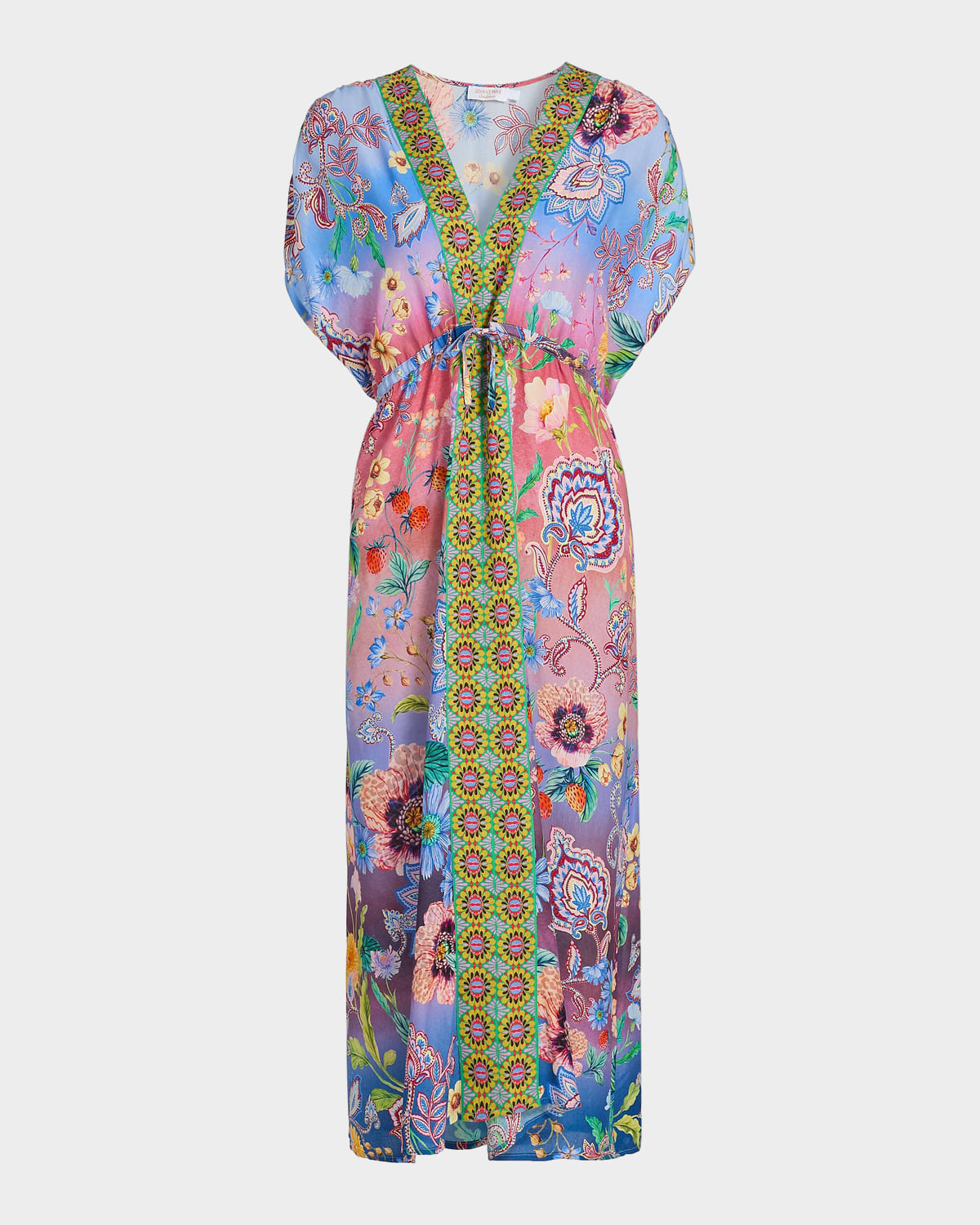 Johnny Was Lilliana Gradient Floral Caftan